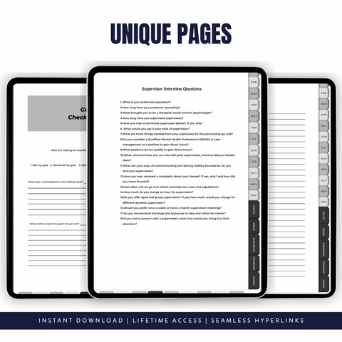 The Digital Supervision Journal | Dated 12-Month Counseling Journal ( 2027-2028)